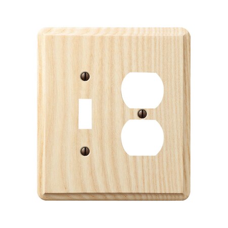 Amerelle Amerelle Contemporary Unfinished Beige 2 gang Ash Wood Duplex/Toggle Wall Plate 1 pk 401TD